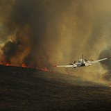 Texas Wildfire From the Air