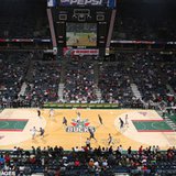 The Bradley Center in Milwaukee, home of the Milwaukee Bucks. The Bradley Center in Milwaukee, home of the Milwaukee Bucks.