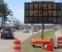 Road work sign