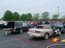 Mock Accident Drill At Coldwater High School