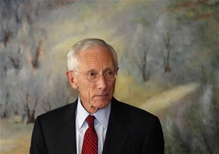 Fischer, the Governor of the Bank of Israel, attends a news conference in Jerusalem Fischer, the Governor of the Bank of Israel, attends a news conference in Jerusalem