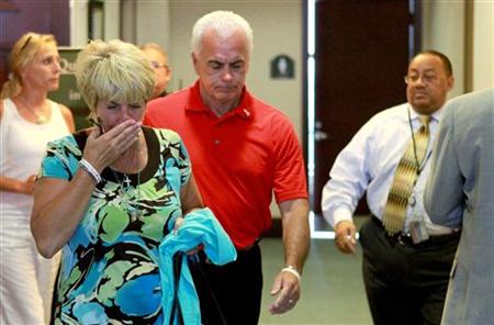 Casey Anthony's parents Cindy and George leave the courtroom during second day of daughter's murder trial in Orlando