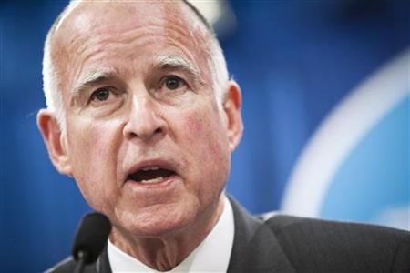 California Governor Jerry Brown introduces his budget proposal in Sacramento. California Governor Jerry Brown introduces his budget proposal in Sacramento.