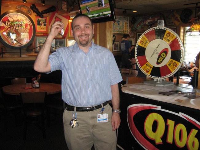 Q106 rocked with you at Applebees on South Cedar in Lansing during your lunch hour. Thanks for stopping by!