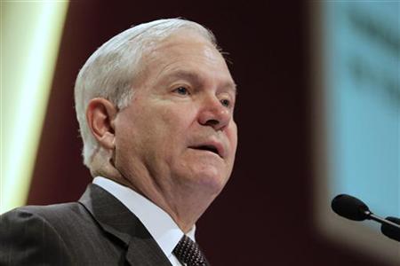 Secretary of Defense Gates speaks during the IISS Asia Security Summit in Singapore