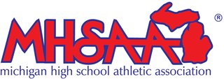 Michigan High School Athletic Association logo.