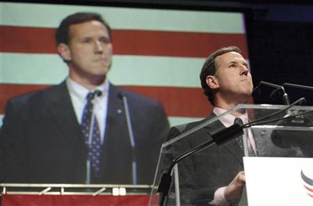 Former Pennsylvania Senator Santorum speaks during the Iowa Faith & Freedom Coalition's Spring Event at Point of Grace Church in Waukee, Iow Former Pennsylvania Senator Santorum speaks during the Iowa Faith & Freedom Coalition's Spring Event at Point of Grace Church in Waukee, Iow