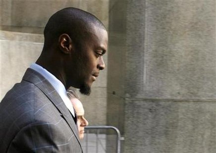 NFL player Plaxico Burress and lawyer Benjamin Brafman depart Manhattan State Supreme Court in New York NFL player Plaxico Burress and lawyer Benjamin Brafman depart Manhattan State Supreme Court in New York