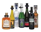 Bottles of hard liquor.