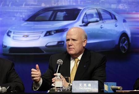 GM Chief Executive Daniel Akerson answers a question in Beijing GM Chief Executive Daniel Akerson answers a question in Beijing