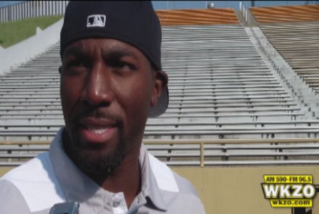 Green Bay Packers receiver Greg Jennings at Waldo Stadium for "Football Night in Kalamazoo," June 7, 2011. Green Bay Packers receiver Greg Jennings at Waldo Stadium for "Football Night in Kalamazoo," June 7, 2011.