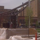 The stage on the 400-block in Wausau, WI The stage on the 400-block in Wausau, WI