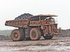 Truck moving iron ore