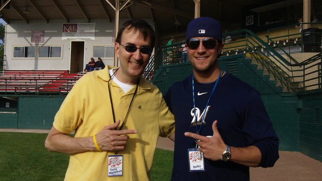 Belky threw out the first pitch at this game.