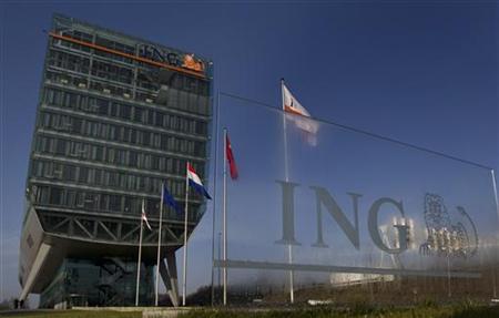 Exterior of the Dutch bancassurer ING before the presentation of the company's 2010 annual results in Amsterdam Exterior of the Dutch bancassurer ING before the presentation of the company's 2010 annual results in Amsterdam