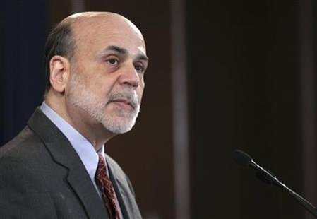 U.S. Federal Reserve Chairman Bernanke pauses during news conference at Federal Reserve in Washington U.S. Federal Reserve Chairman Bernanke pauses during news conference at Federal Reserve in Washington