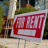 For rent sign. For rent sign.