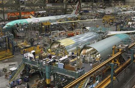Turkish Airlines Boeing 777 is seen on the production line in Everett Turkish Airlines Boeing 777 is seen on the production line in Everett
