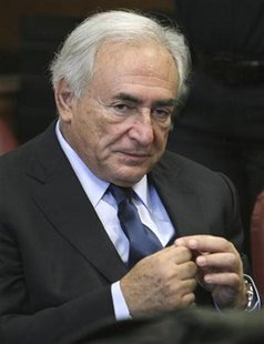 Former IMF chief Dominique Strauss-Kahn attends his arraignment hearing in New York Supreme Court