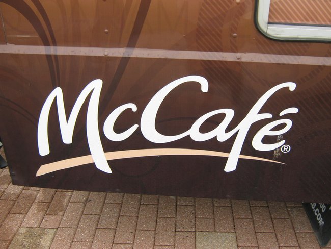 Q106 & McDonald's had a good time with you before the game, the samples of the new McCafe Mango Pineapple Real Fruit Smoothie.