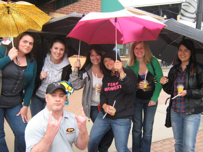 Q106 & McDonald's had a good time with you before the game, the samples of the new McCafe Mango Pineapple Real Fruit Smoothie.