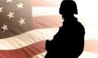 Soldier against a U.S. flag graphic (properly sized)