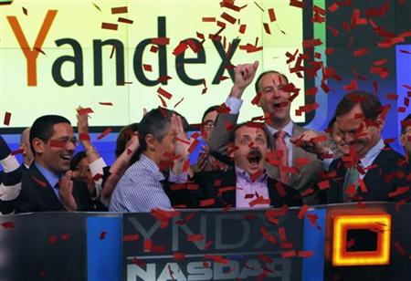 Yandex founder and CEO Arkady Volozh celebrates Yandex listing on the Nasdaq exhange in New York Yandex founder and CEO Arkady Volozh celebrates Yandex listing on the Nasdaq exhange in New York