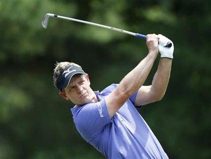 Donald hits from the second tee during the second round of the 2011 U.S. Open in Maryland Donald hits from the second tee during the second round of the 2011 U.S. Open in Maryland