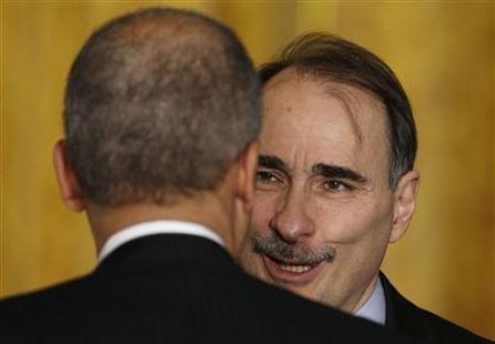 White House Senior Adviser David Axelrod talks in the East Room of the White House in Washington White House Senior Adviser David Axelrod talks in the East Room of the White House in Washington