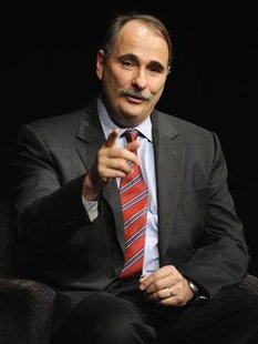 White House Senior Advisor Axelrod makes a point during an interview at the Newseum in Washington White House Senior Advisor Axelrod makes a point during an interview at the Newseum in Washington