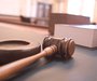 Judge's Gavel In The Courtroom