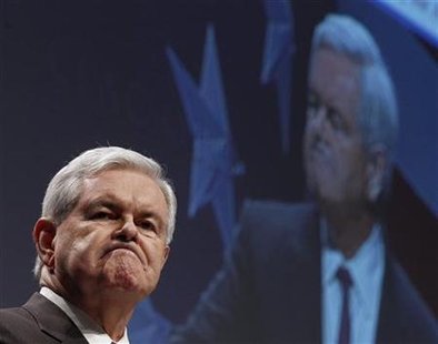 Former U.S. Speaker of the House Newt Gingrich reacts during the 38th annual CPAC meeting in Washington Former U.S. Speaker of the House Newt Gingrich reacts during the 38th annual CPAC meeting in Washington