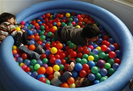 Autistic children play at the Consulting Centre for Autism in Amman Autistic children play at the Consulting Centre for Autism in Amman
