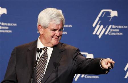 Republican U.S. presidential candidate Newt Gingrich speaks at a Republican Jewish Coalition event in Beverly Hills Republican U.S. presidential candidate Newt Gingrich speaks at a Republican Jewish Coalition event in Beverly Hills