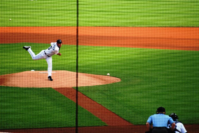 Photos from Comerica Park as the Tigers beat the Diamondbacks 6-0 June 25, 2011. Tigers pitcher Justin Verlander struck out a career-high 14. Homer, MI native and CMU standout Josh Collmenter made his first major-league start in his home state. Photos by Sean Patrick Duross.