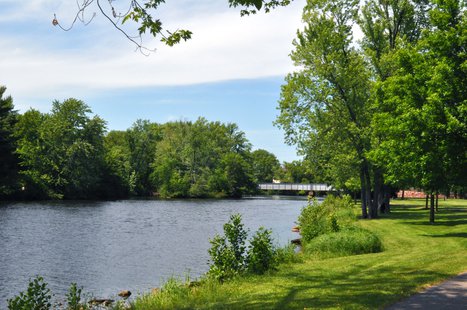 The bridge from Oak Island to Isle of Ferns in Wausau. Image taken 6/13/2011. The bridge from Oak Island to Isle of Ferns in Wausau. Image taken 6/13/2011.