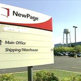NewPage paper mill sign