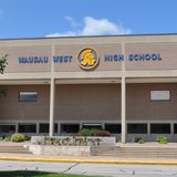 Wausau West High School in the Wausau School District. Image taken 6/24/2011.