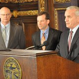 Minnesota Governor Mark Dayton discussing bill. Minnesota Governor Mark Dayton discussing bill.