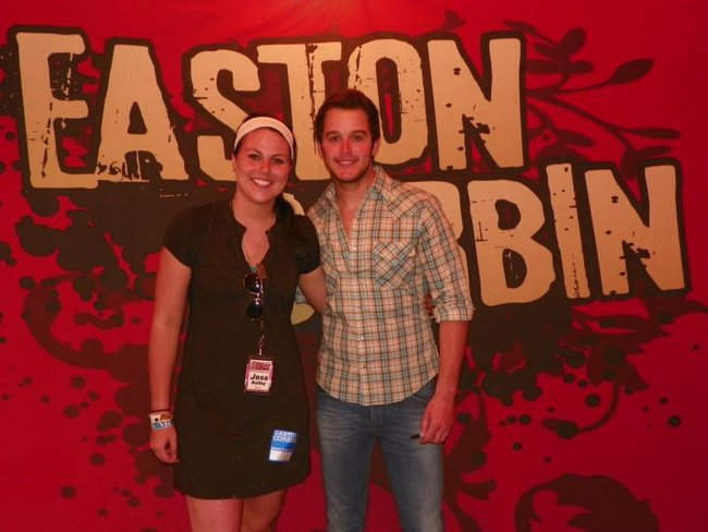 Jess Kelley and Easton Corbin. He was super shy!