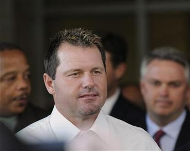 Former star MLB baseball pitcher Roger Clemens departs the federal courthouse after his arraignment on charges of lying to Congress about us Former star MLB baseball pitcher Roger Clemens departs the federal courthouse after his arraignment on charges of lying to Congress about us