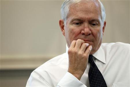 Defense Secretary Robert Gates is seen during his interview with Reuters at the Pentagon near Washington Defense Secretary Robert Gates is seen during his interview with Reuters at the Pentagon near Washington