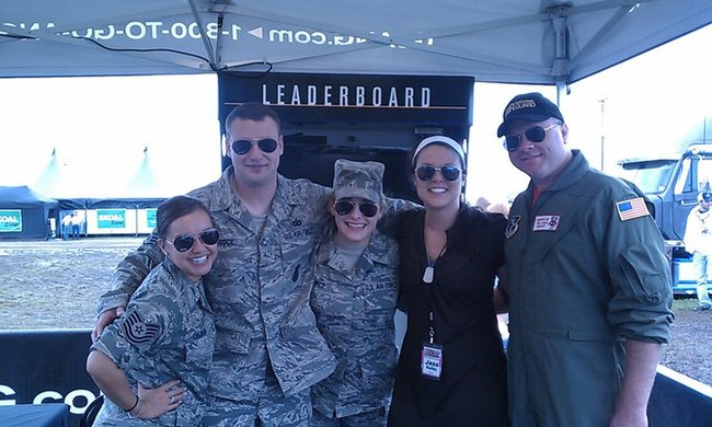 Jess Kelley with the Air Guard