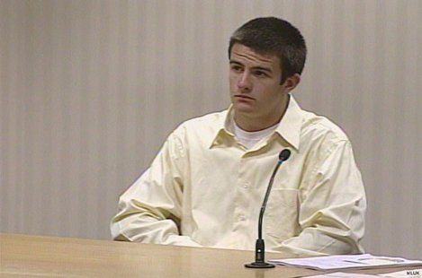 Benjamin LaMarche at his preliminary hearing July 1st, 2011. (Photo courtesy of Fox 11 KLUK-TV)