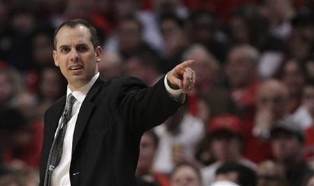 Pacers' head coach Vogel reacts during the first half of Game 1 of their NBA Eastern Conference first round playoff basketball game against Pacers' head coach Vogel reacts during the first half of Game 1 of their NBA Eastern Conference first round playoff basketball game against