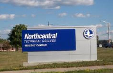 The sign outside the main campus of Northcentral Technical college The sign outside the main campus of Northcentral Technical college