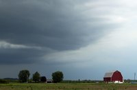 Rain Storm Threatening A Farm
