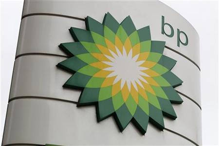 A BP logo is seen on a petrol station in London A BP logo is seen on a petrol station in London