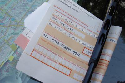 Parking ticket. Parking ticket.