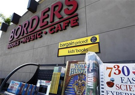 A Borders book store is shown in San Diego